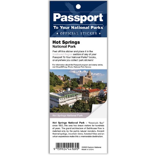 Hot Springs NP Passport Sticker - Shop Americas National Parks